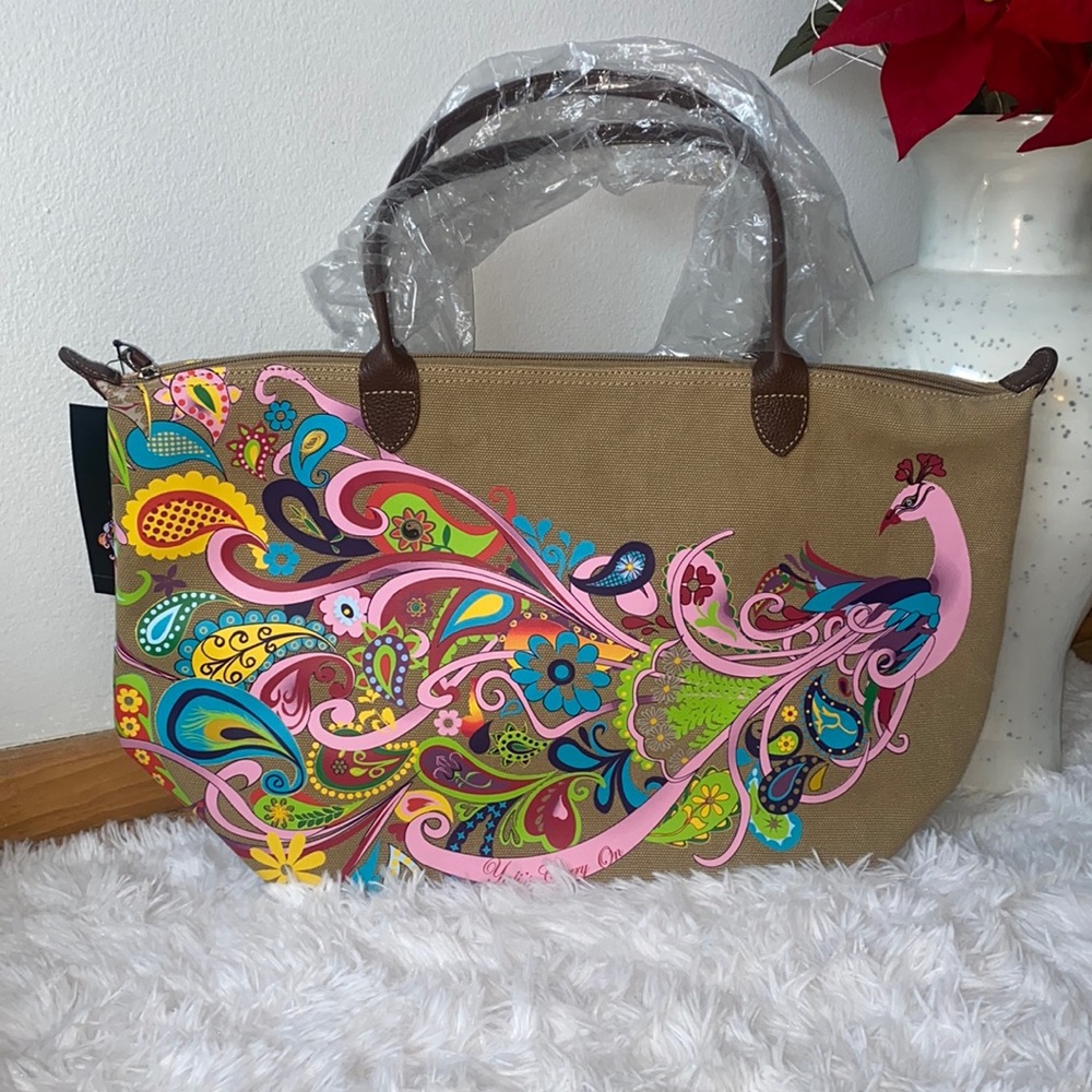 Stylish and colorful tote bag